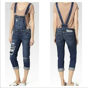 NWOT Anthro PAIGE Sierra Destructed Jean Overalls